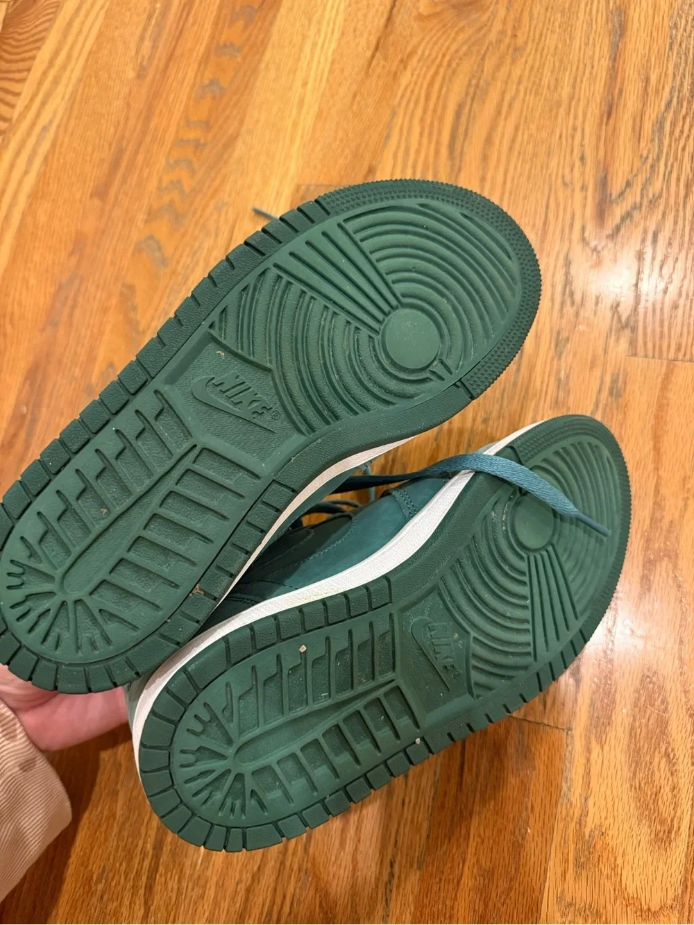 Nike Men’s Teal Suede High-Top Sneakers